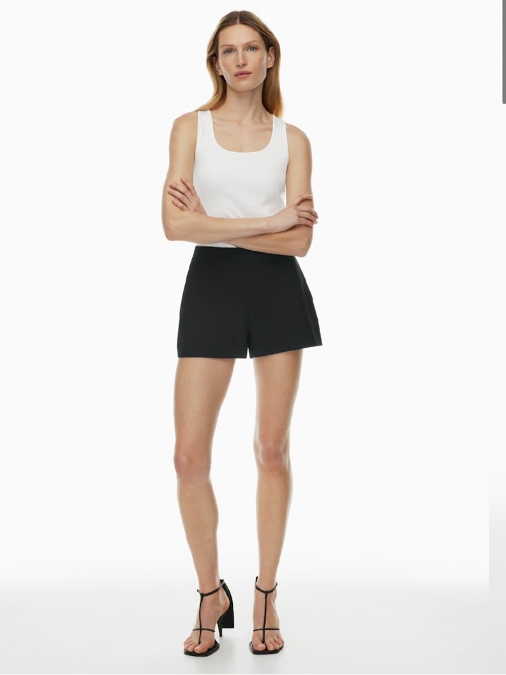 Aritzia Babaton Revelate Black Midrise Mini Short